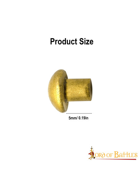 Conjunto de 25 rebites de latão com...