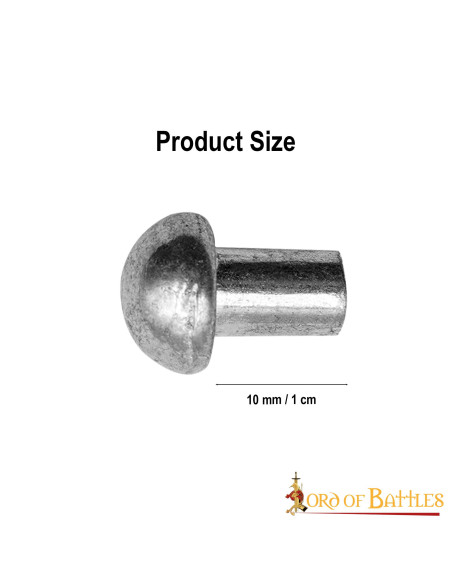 Jogo de 25 rebites prateados com...