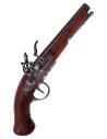 Pistola decorativa de pederneira francesa (século XVIII)