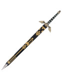 Espada Legend of Zelda com punho e bainha forrada em couro sintético preto