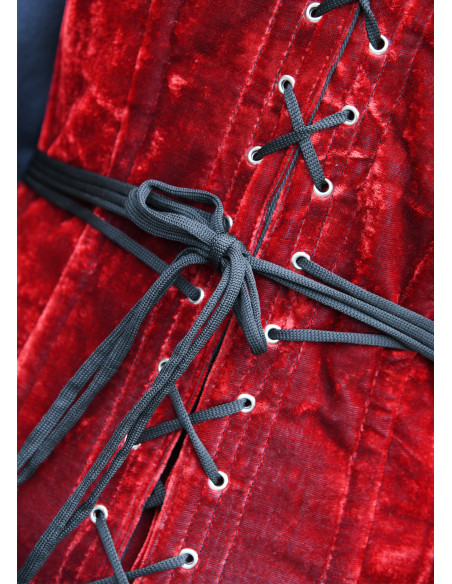 Espartilho medieval sobre busto em...