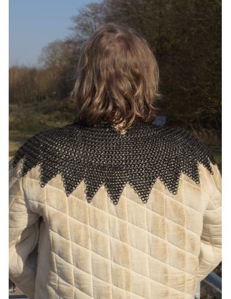 Manto do Bispo Cota de Malha Preta