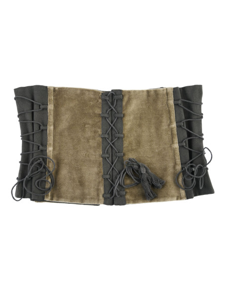 Corpete medieval em veludo Anik verde