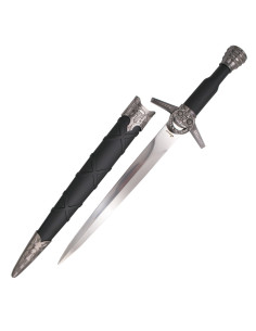 Adaga Geralt de Rivia, The Witcher, cabo preto (40 cm.)