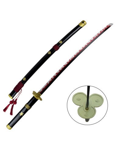 Conjunto de katanas forjadas à mão Zoro Roronoa, One Piece ⚔️ Loja