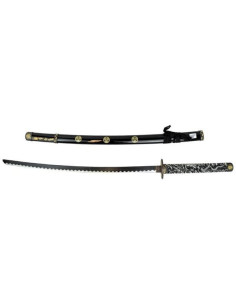Katana decorativa o dragão negro (95 cm.)