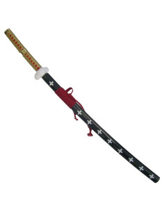 Katana decorativa Trafalgar, tamanho XL, Law de One Piece (145 cm.)