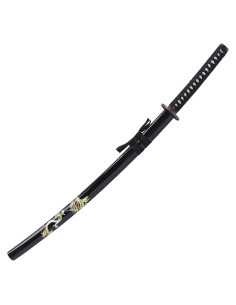 Katana ornamental dragão com bainha preta (96,5 cm.) 2