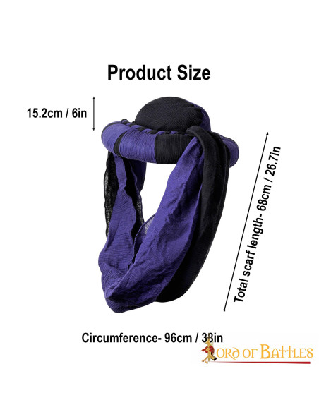 Turbante beduíno do deserto - azul