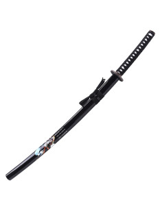 Katana ornamental samurai com bainha preta (105 cm.) 2
