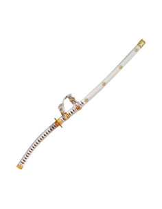 Tachi japonês decorativo - branco (100 cm.)