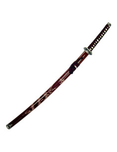 Dragão Katana decorativo com bainha vermelha (100 cm.)