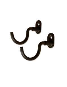 Suportes para pendurar katanas na parede, acabamento preto