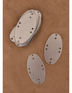 Conjunto de 25 peças de escamas de aço para armadura,...