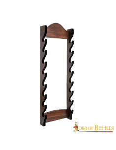 Suporte de parede para 8 espadas e machados (94,5x33,3 cm.)
