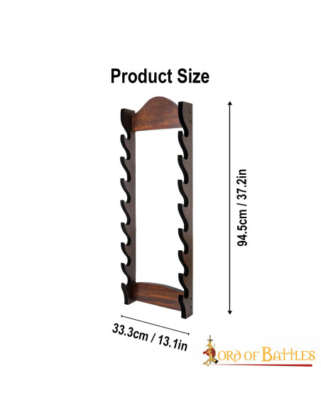 Suporte de parede para 8 espadas e...