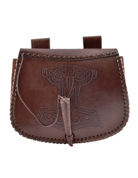 Bolsa Viking Martelo de Thor em couro...