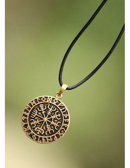 Pendente Viking Vegvísir em bronze