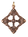 Pingente cruz viking em bronze