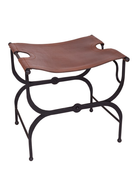 Banco dobrável romano e medieval em...