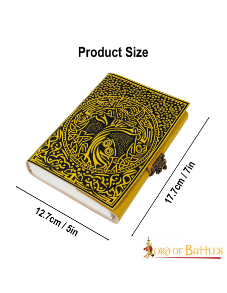 Diário de couro Celtic Tree of Life...