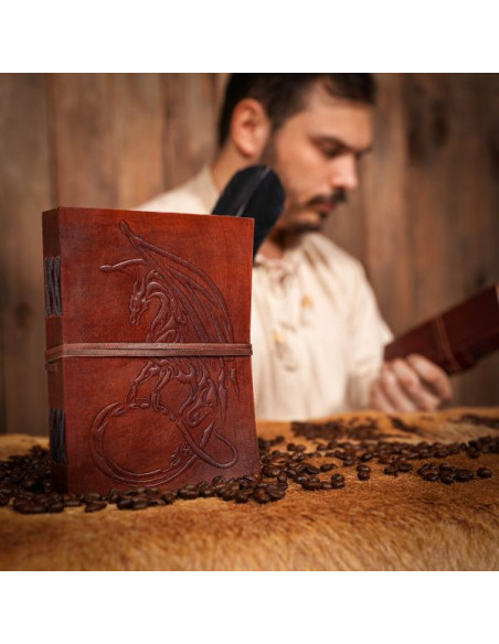 Diário de pele de dragão celta...