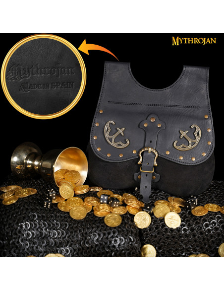 Bolsa medieval, tipo pochete, na cor...