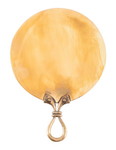 Espelho Celta em latão (17,5x11,5 cm.)