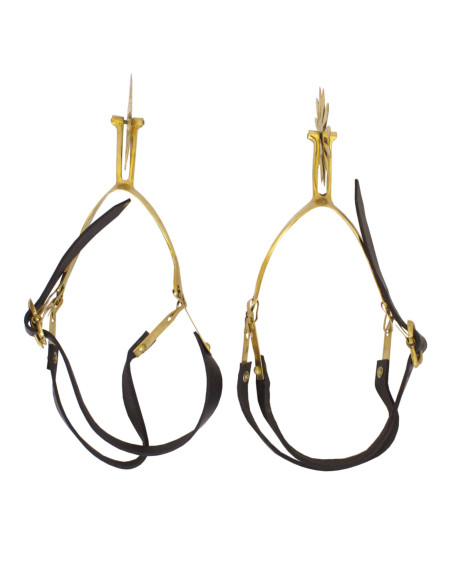 esporas de Churburg, latão, par