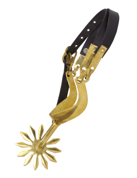 esporas de Churburg, latão, par