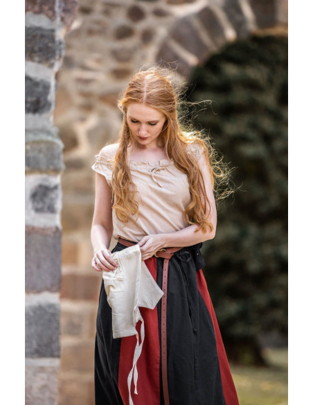 Blusa medieval sem mangas Adele,...