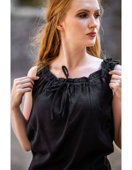 Adele blusa medieval sem mangas, cor...