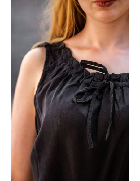 Adele blusa medieval sem mangas, cor...