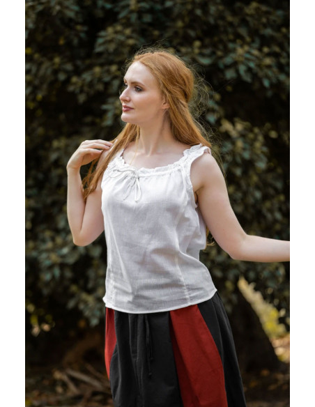 Blusa medieval sem mangas Adele, cor...