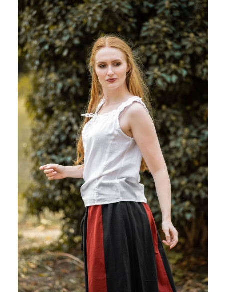 Blusa medieval sem mangas Adele, cor...