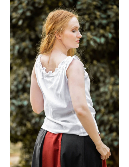 Blusa medieval sem mangas Adele, cor...