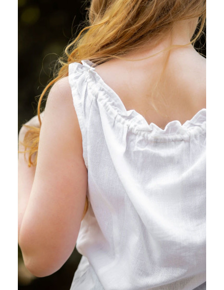 Blusa medieval sem mangas Adele, cor...