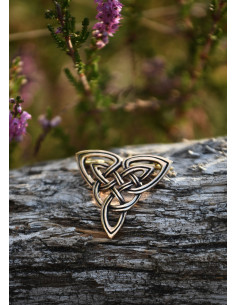 Fíbula Triquetta Celta em bronze (2,9 cm.) 2