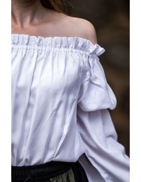 Blusa clássica medieval modelo Emma,...