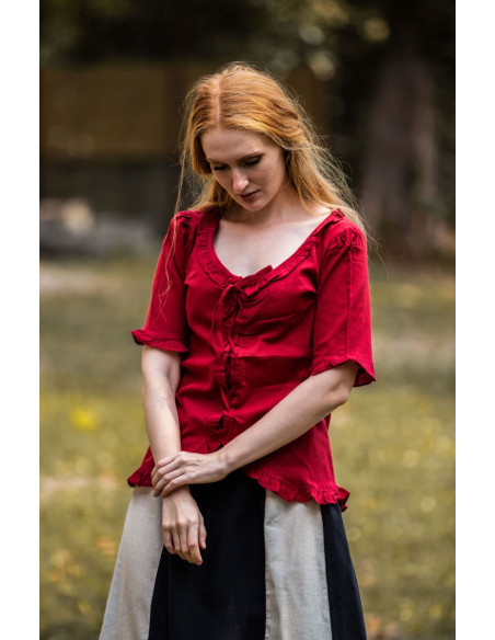 Blusa de mulher medieval Bea, cor...