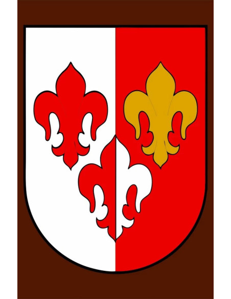 Padrão medieval 3 fleurs-de-lys, 100...