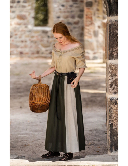 Saia medieval modelo Diana, natural...