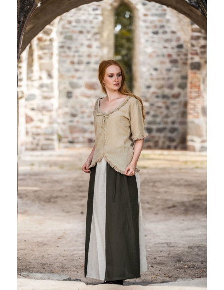 Saia medieval modelo Diana, natural...