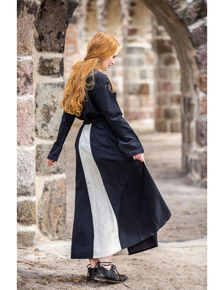 Saia medieval modelo Diana, preto e...