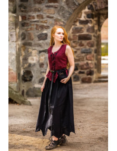 Colete medieval mulher modelo Selma, vermelho 2