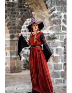 Chapéu de bruxa modelo estrela, cor marrom 2