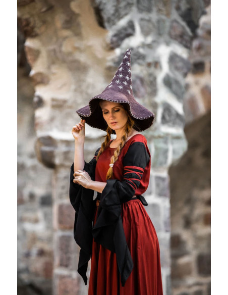 Chapéu de bruxa modelo estrela, cor...