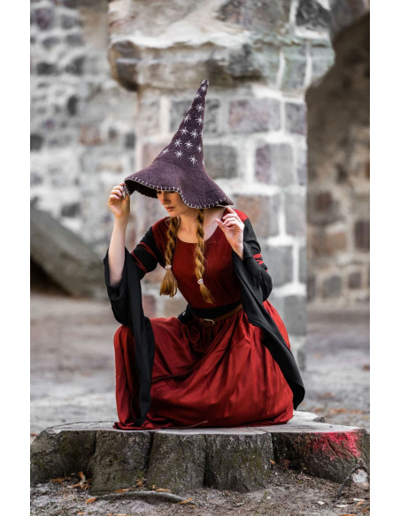 Chapéu de bruxa modelo estrela, cor...