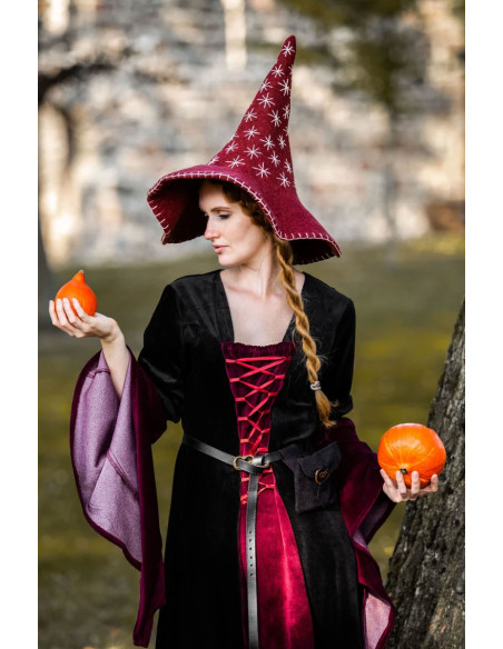 Chapéu de bruxa modelo estrela, cor...