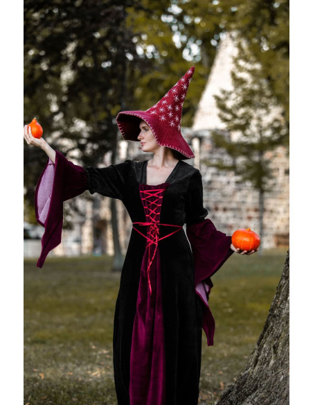 Chapéu de bruxa modelo estrela, cor...